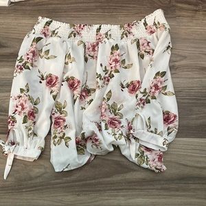 Rue 21 off the shoulder floral blouse